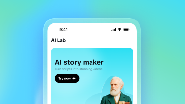 CapCut mobile app text-to-speech and editing on a phone