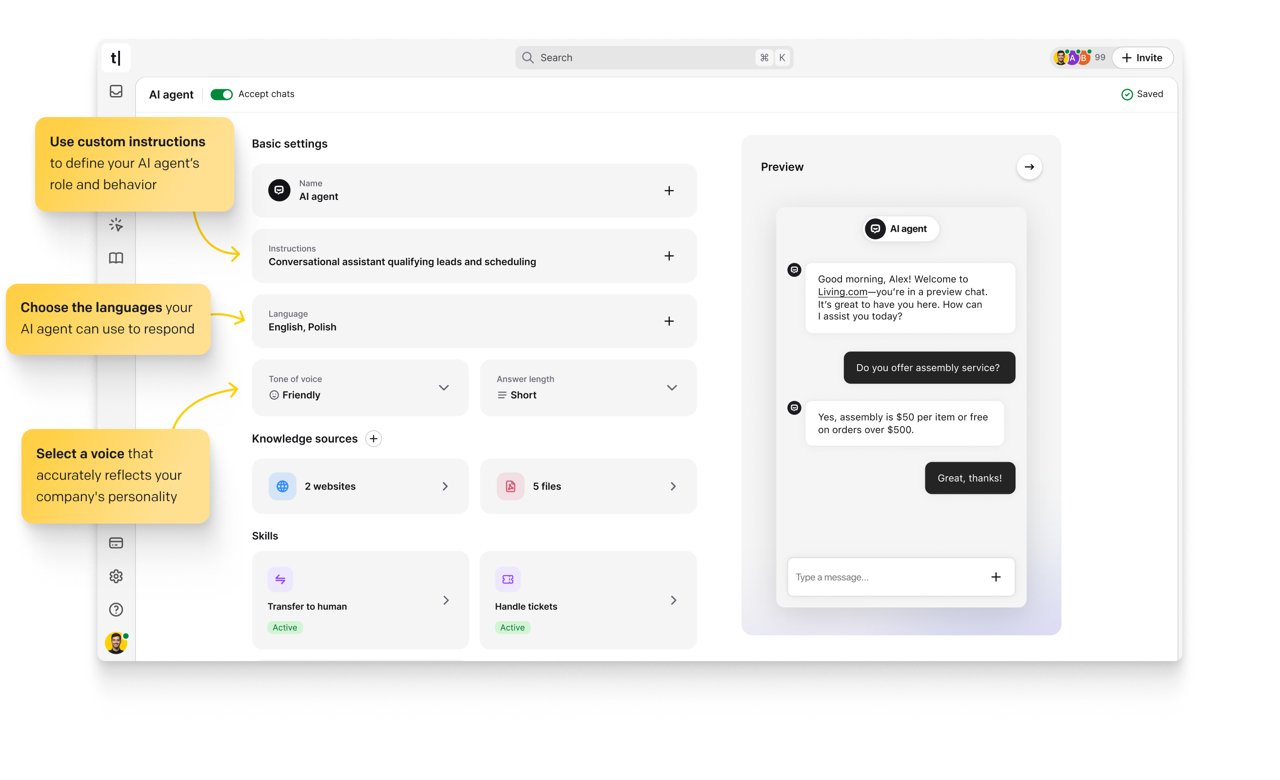 The ChatBot Visual Builder drag-and-drop conversation canvas