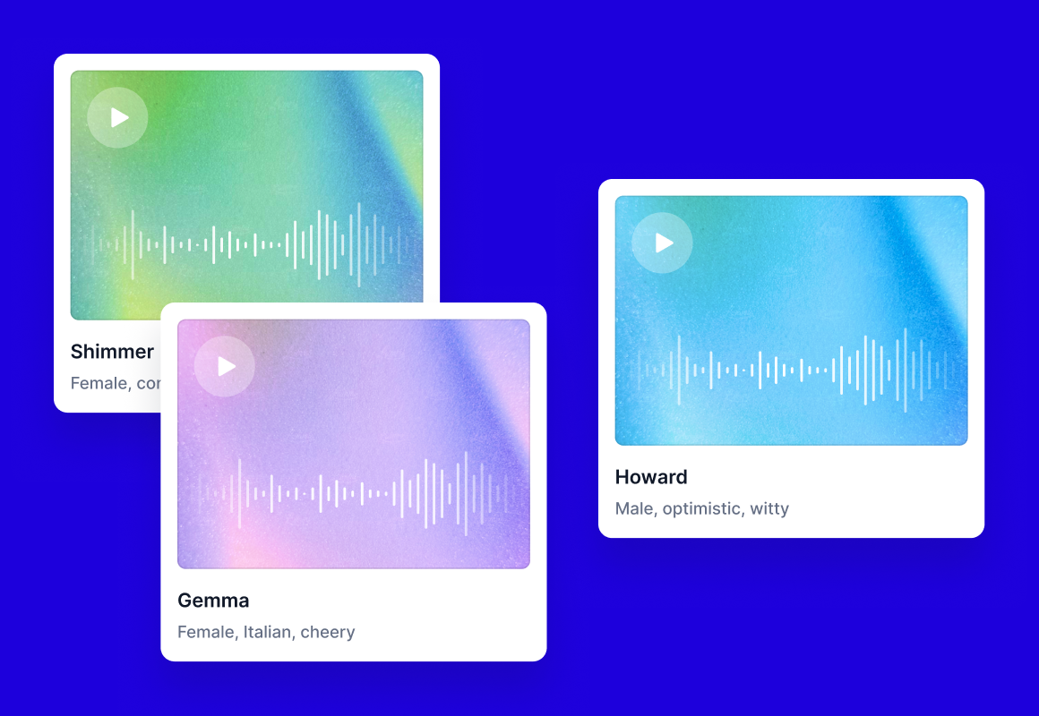 Hypernatural custom AI voices