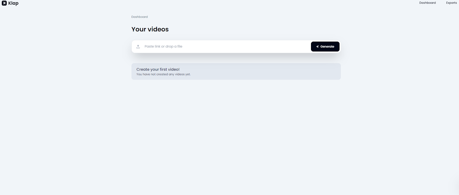Klap one-click export and social scheduling