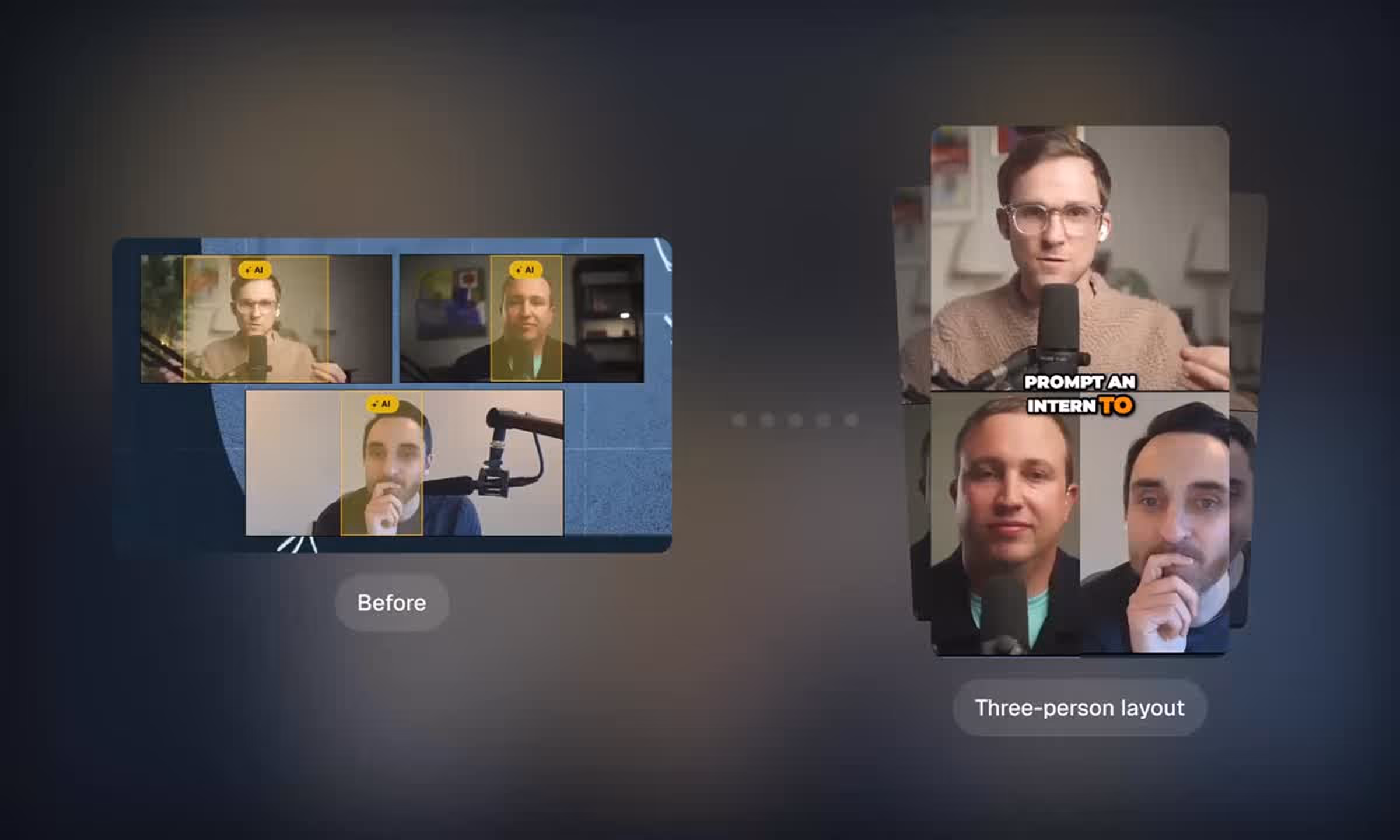 Opus Clip auto reframe to vertical video