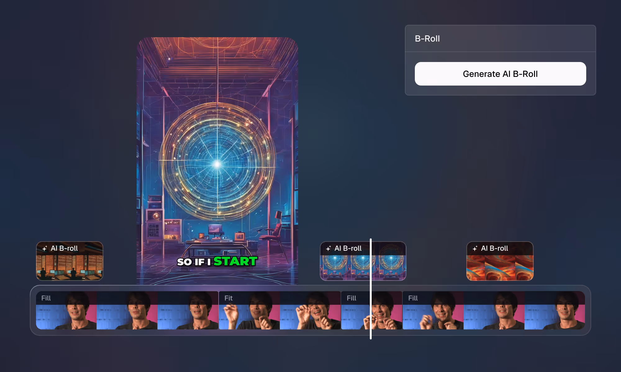 Opus Clip AI B-roll feature