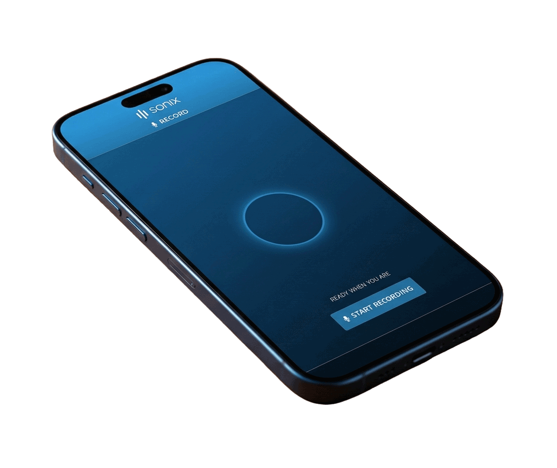 Sonix mobile recorder and collaboration app
