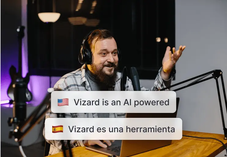 Vizard animated captions and subtitles