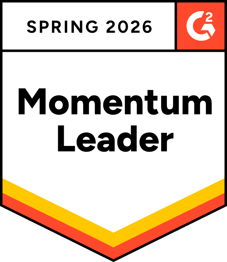 Waalaxy G2 Momentum Leader badge for Spring 2026