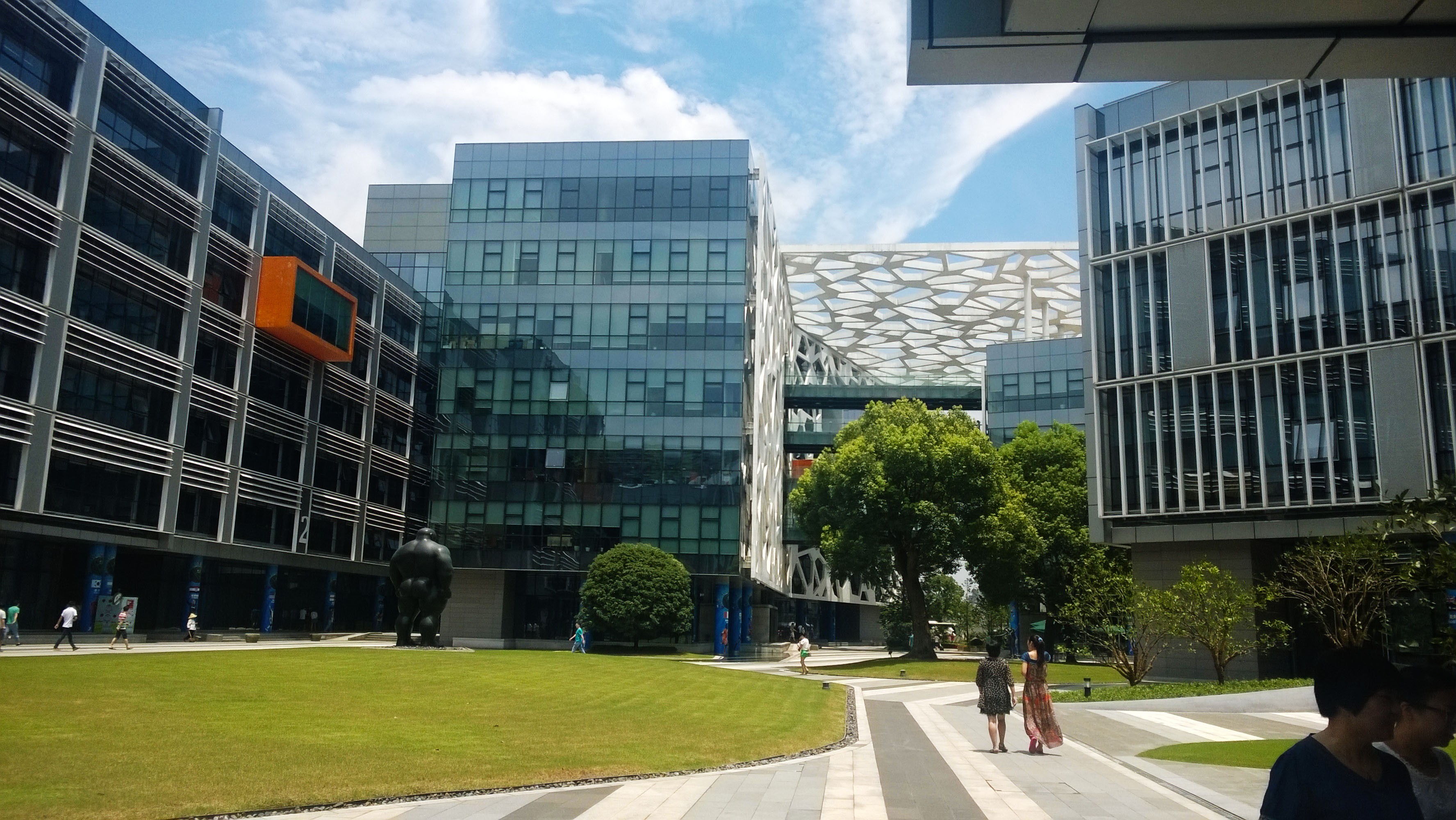 Alibaba's campus in Hangzhou, China, home of the Qwen research team