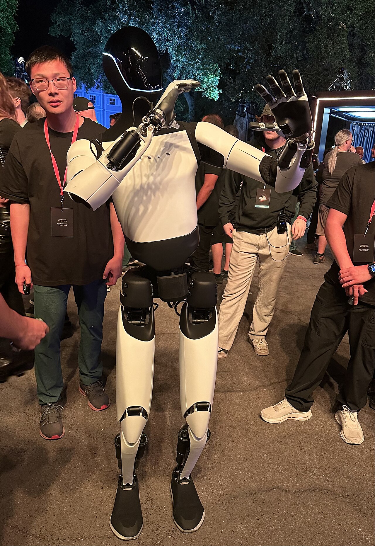 Tesla's Optimus humanoid robot, one of the products Terafab chips are meant to supply
